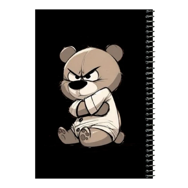دفتر مشق 80 برگ اس جی مدل خرس عصبانی    