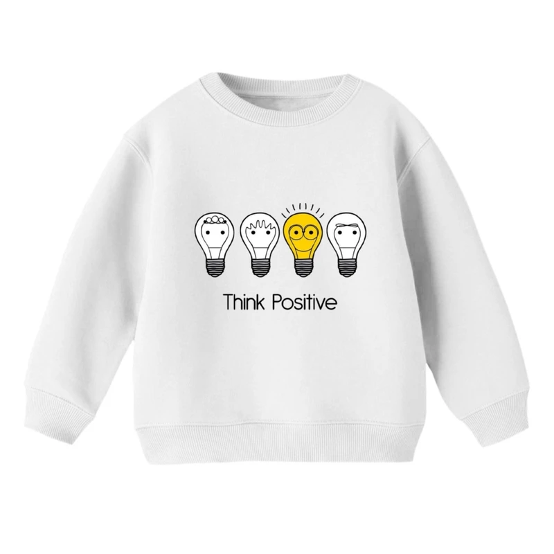 سویشرت بچگانه مدل فکر مثبت  