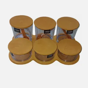 ست پاسماوری 6 پارچه مدل  شفاف به همراه استند