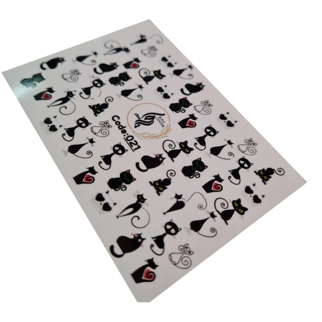 برچسب لنز ناخن رویاسنتر مدل M1 مجموعه 6 عددی