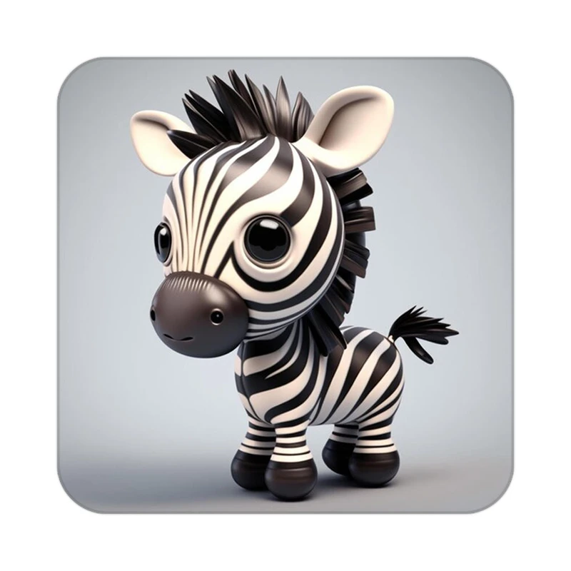 زیر لیوانی کاکتی طرح حیوانات کارتونی مدل mp28808