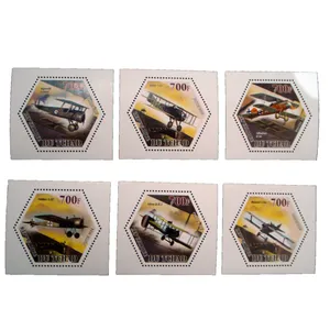 تمبر یادگاری مدل هواپيما كد b-977 مجموعه 6 عددي