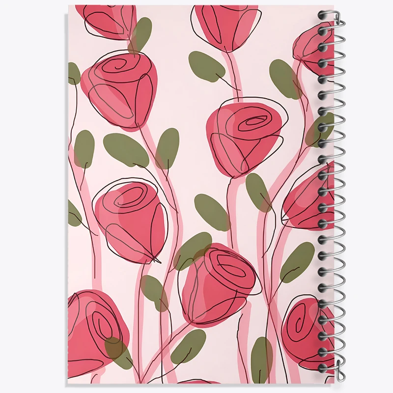 دفتر لیست خرید 50 برگ خندالو طرح گل گلی کد N4853