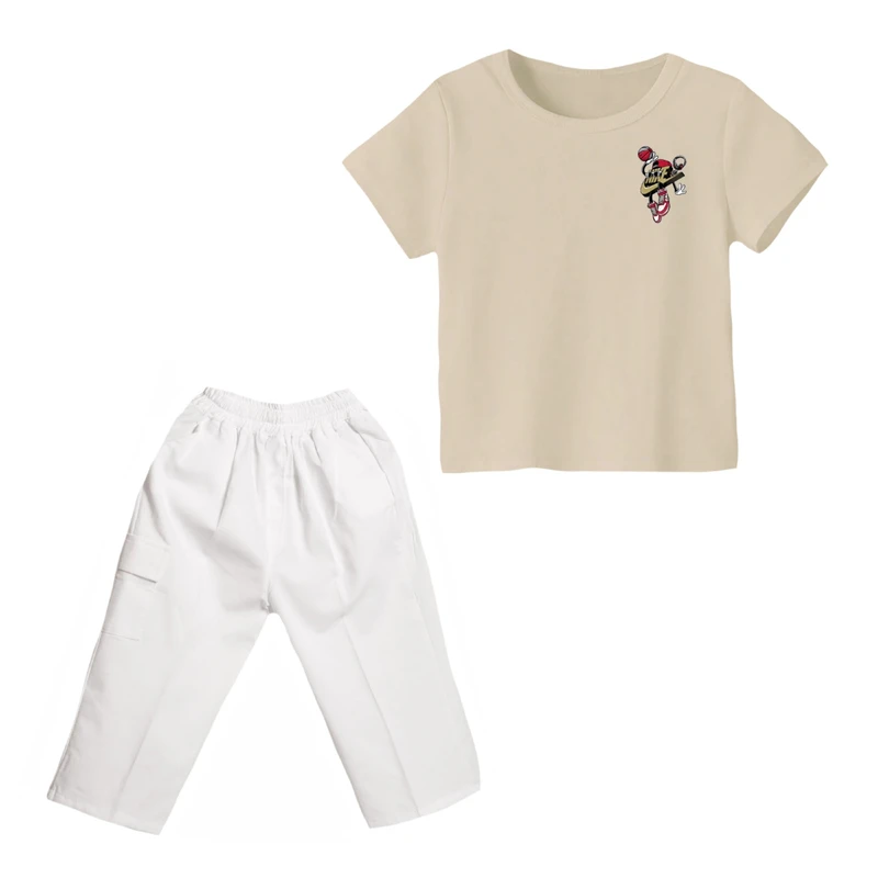 ست تی شرت و شلوارک پسرانه مدل بسکتبال