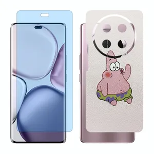 Glass Together model anti blue screen protector suitable for Honor X9c mobile phone with back cover sticker