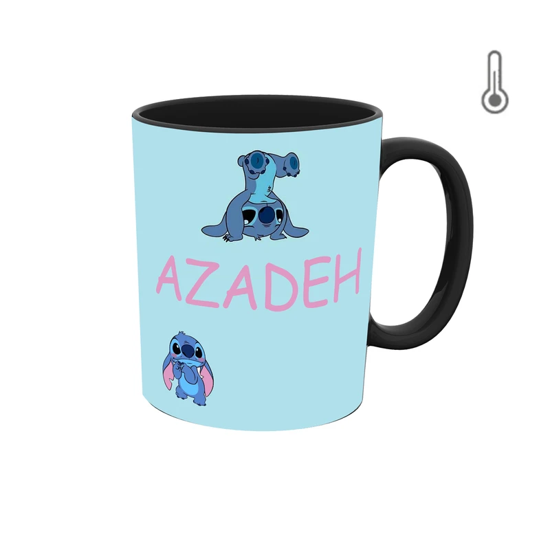 ماگ حرارتی طرح اسم آزاده مدل استیچ