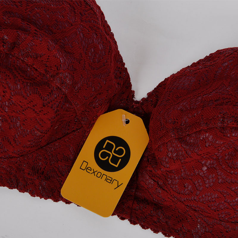 سوتین زنانه دکسونری مدل 355009218 دانتل رنگ زرشکی