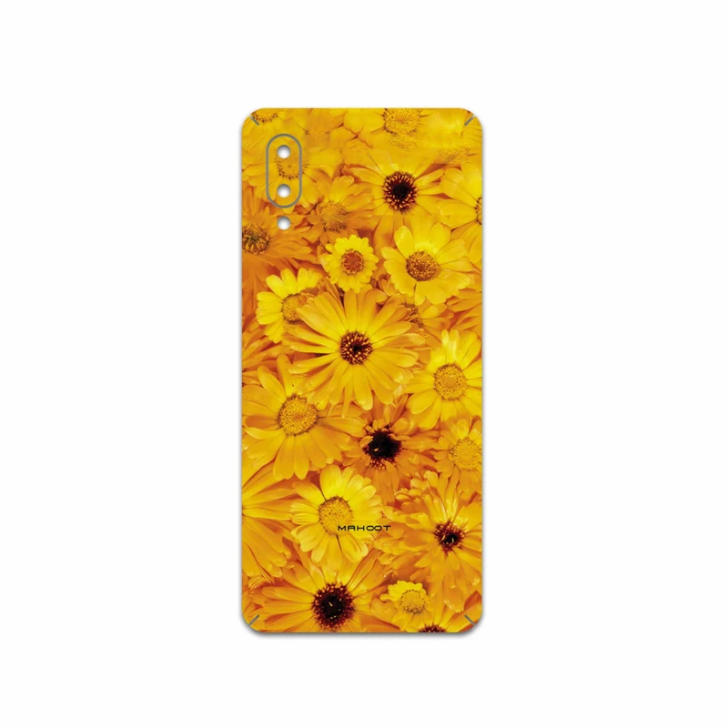برچسب پوششی ماهوت مدل Yellow-Flower مناسب برای گوشی موبایل سامسونگ Galaxy A02
