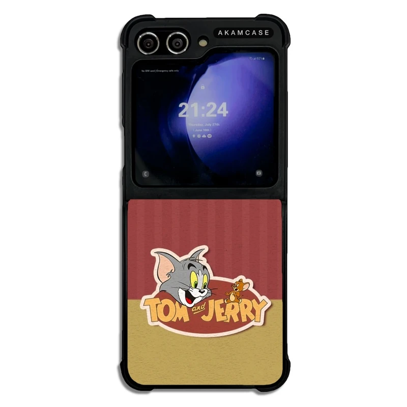 کاور آکام مدل AMC-WSGZFLIP5-TOM & JERRY14 مناسب برای گوشی موبایل سامسونگ Galaxy Z Flip 5