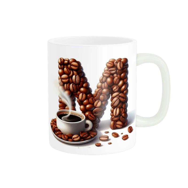 ماگ طرح حرف انگلیسی M کد nfs0011