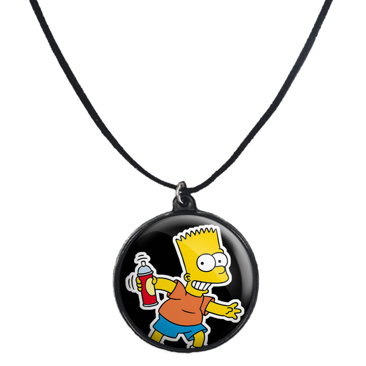 گردنبند پرمانه طرح سیمپسون ها کد pmb.1771 مدل دو طرفه