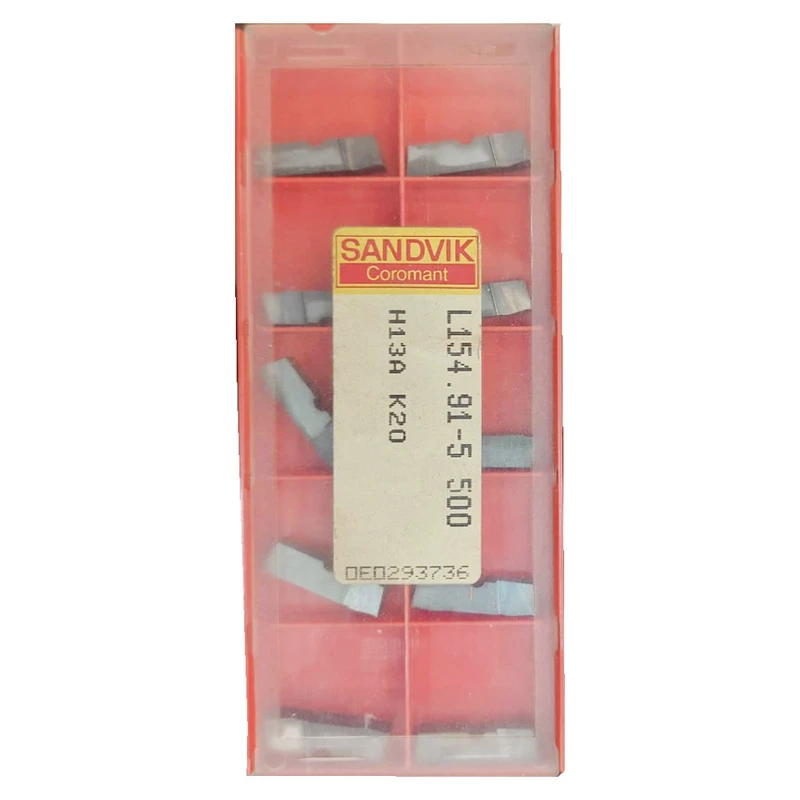 اینسرت شیار سندویک مدل L154.91-5 500 کد H13A بسته 10 عددی