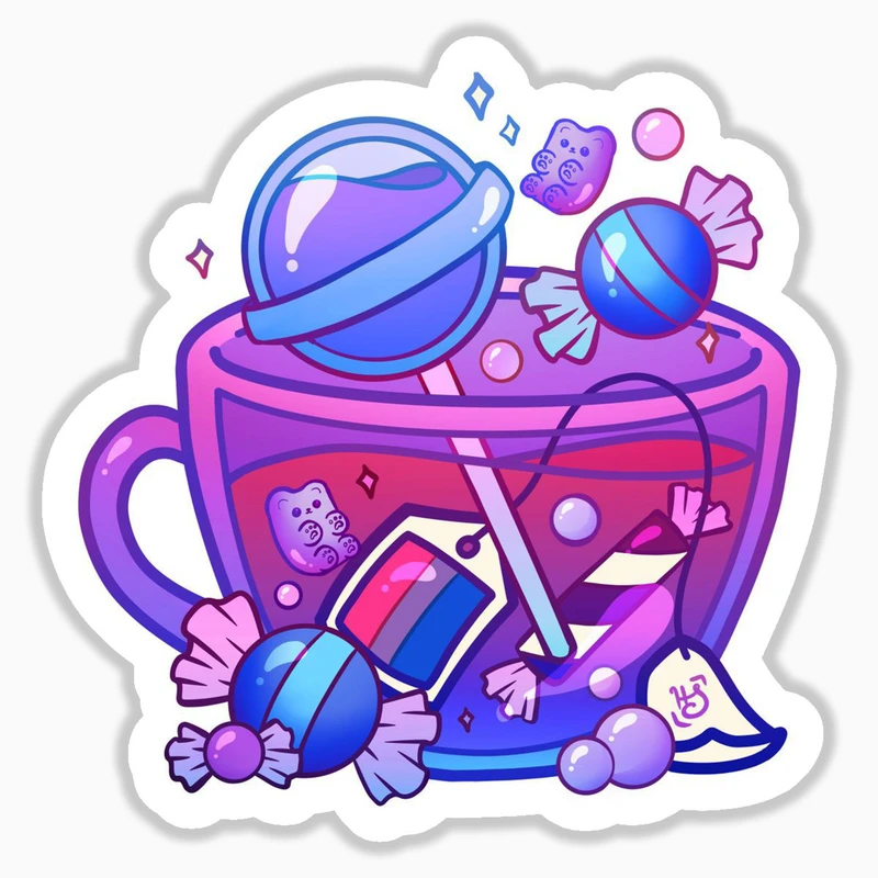 استیکر لپ تاپ و موبایل بووم طرح فنجان کد mm38