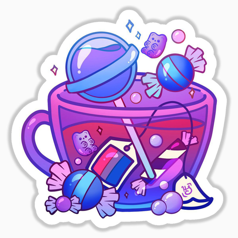 استیکر لپ تاپ و موبایل بووم طرح فنجان کد mm38