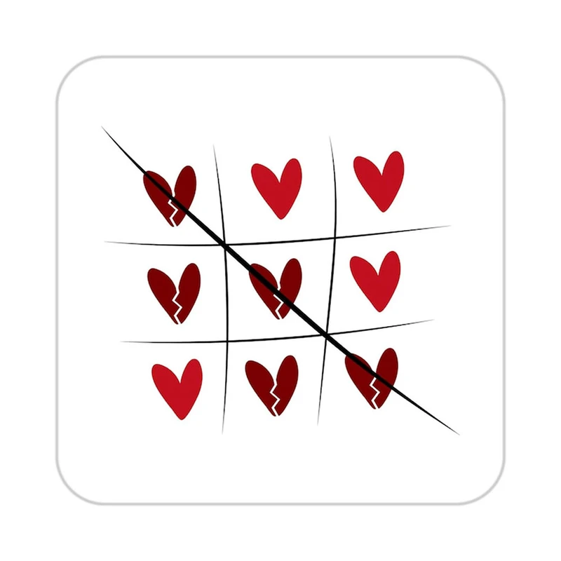 زیر لیوانی کاکتی طرح عاشقانه مدل mp37540