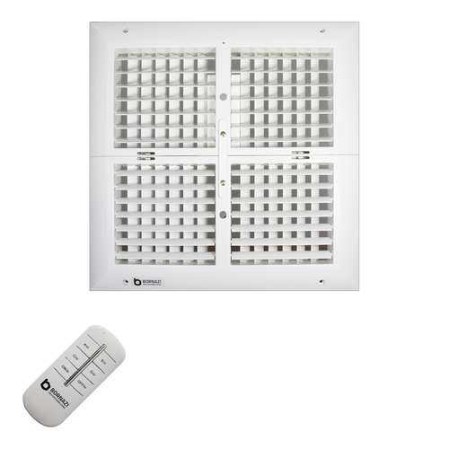دریچه کانال کولر برنازی  مدل 40x40 به همراه  ریموت