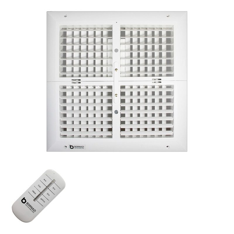 دریچه کانال کولر برنازی مدل 40x40 به همراه ریموت