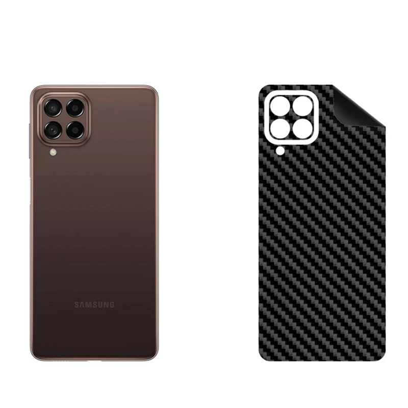 برچسب پوششی بستور مدل BT-Fiber طرح فیبر کربن مناسب برای گوشی موبایل سامسونگ Galaxy M53