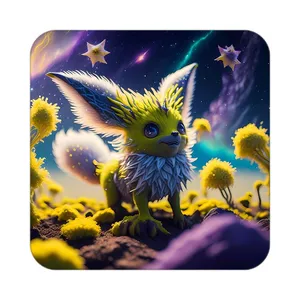 زیر لیوانی کاکتی طرح حیوانات رنگی مدل mp26607