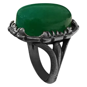 انگشتر نقره مردانه مدل عقیق سلطانی AS2114