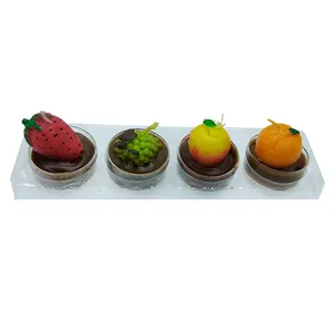 شمع مدل 4_fruit بسته 4 عددی