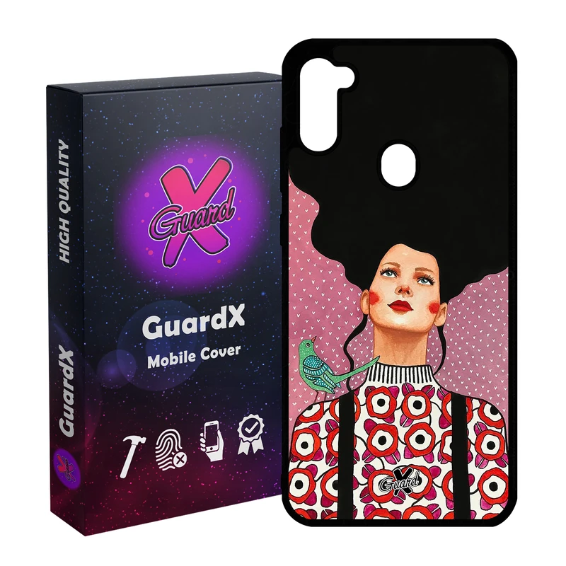 کاور گارد ایکس طرح دختر مدل Glass10139 مناسب برای گوشی موبایل سامسونگ Galaxy A11 / M11