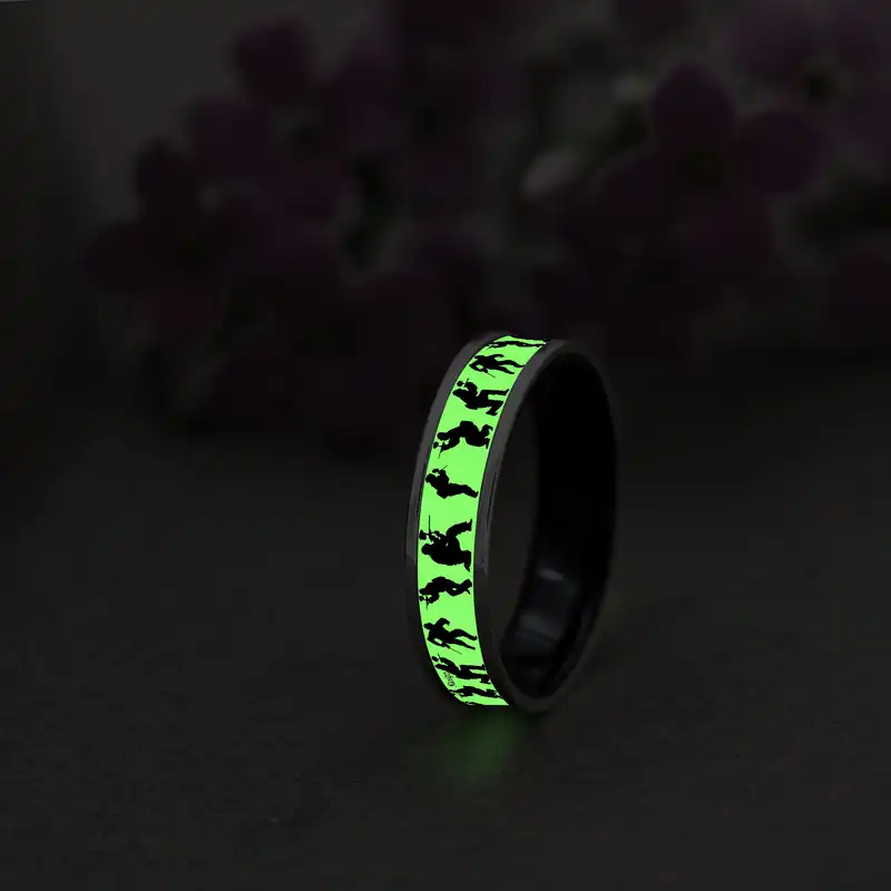 انگشتر ناکسیگو مدل شب تاب طرح پینت بال کد RB15683