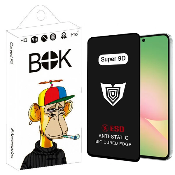 محافظ صفحه نمایش بوک مدل Super 9D Aura مناسب برای گوشی موبایل  سامسونگ galaxy A56 5G / A36