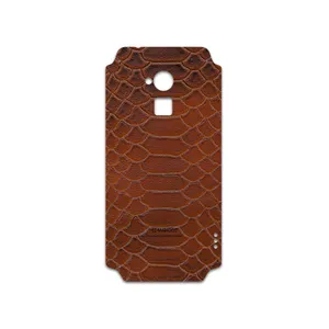 MAHOOT Brown-Snake-Leather Cover Sticker for HTC One Max