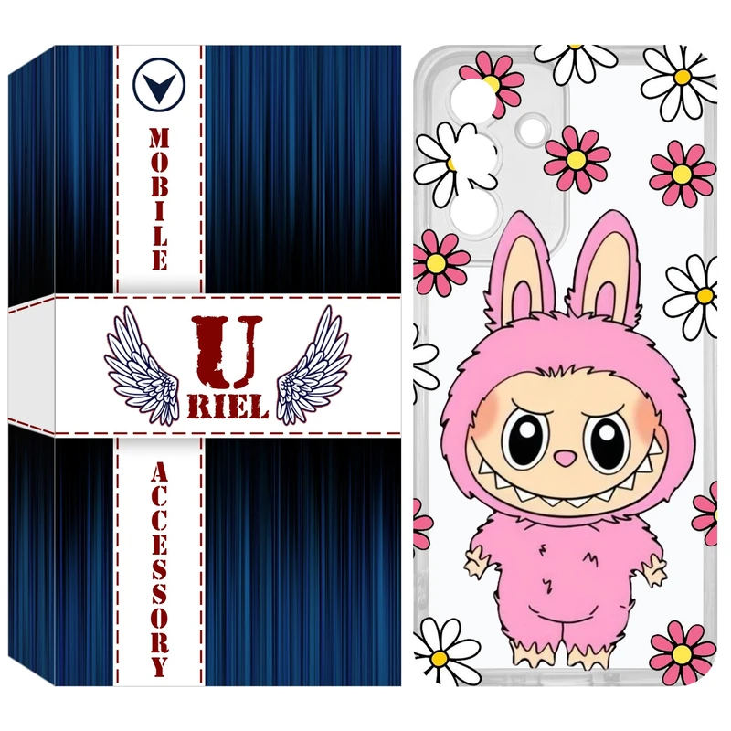 کاور یوریل مدل Clear کد 106 طرح لبوبو Labubu مناسب برای گوشی موبایل سامسونگ Galaxy A36