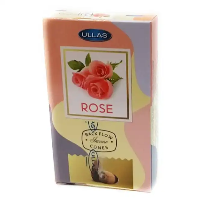 عود مدل آبشاری طرح گل رز کد 2 بسته 10 عددی