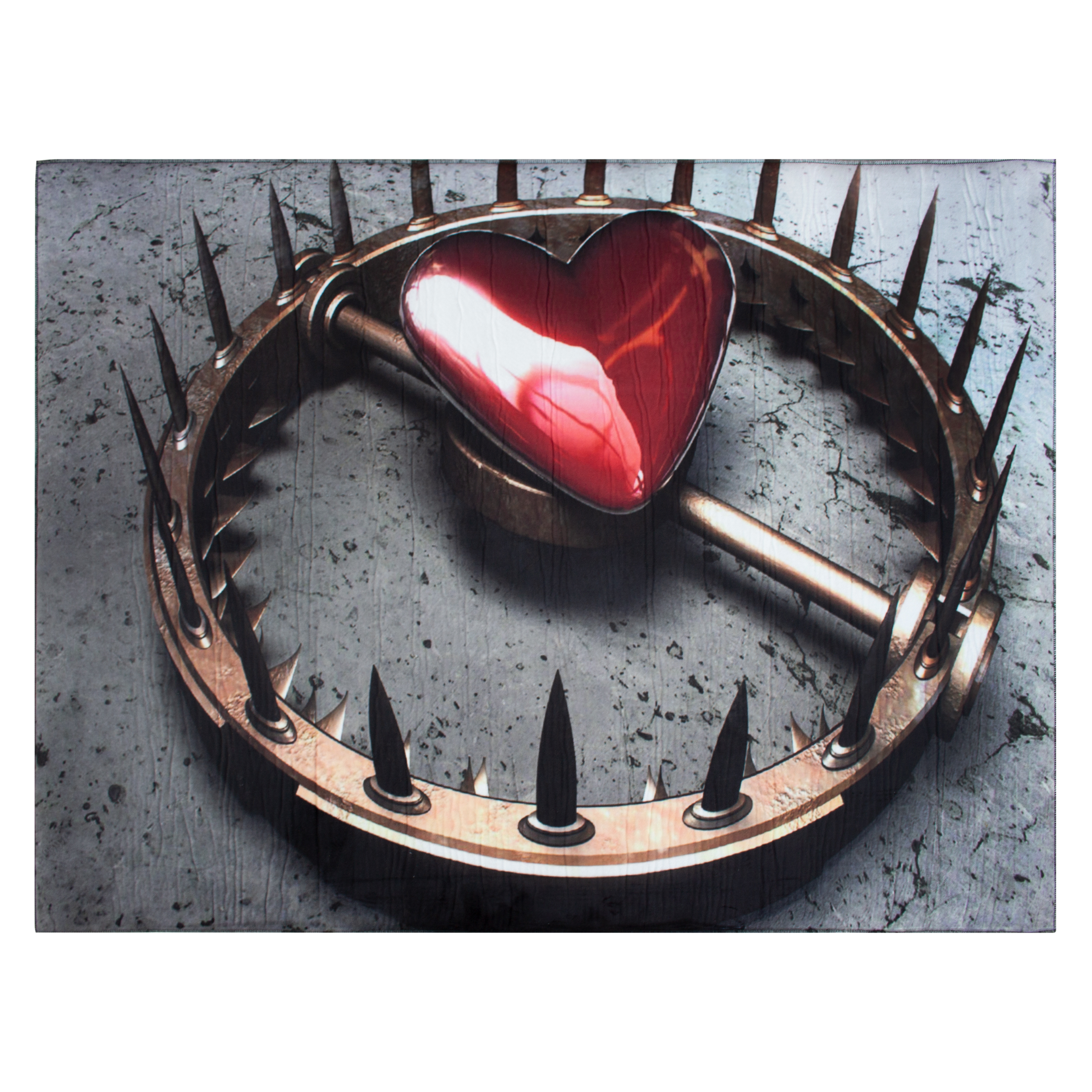 فرش ماشینی جانگل طرح Heart trap
