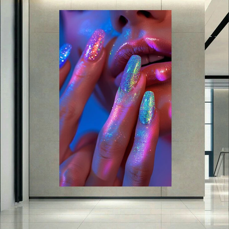  پوستر طرح مخمل دیزاین ناخن مدل اکلیلی کد AR303276