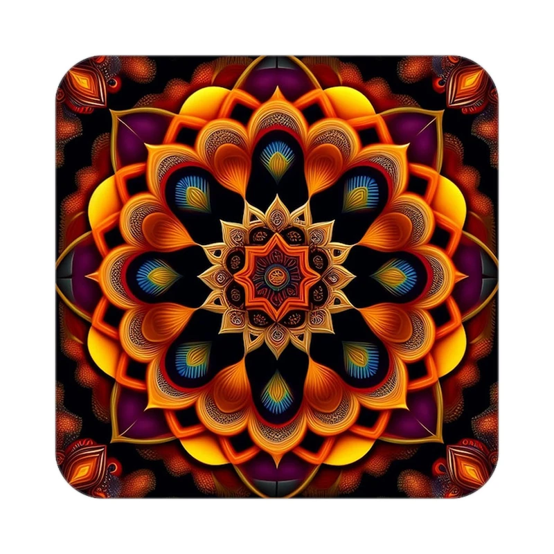 زیر لیوانی کاکتی طرح گل مدل mp16935