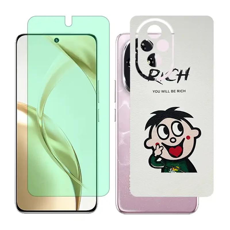 محافظ صفحه نمایش گرین لایت گلس مدل Together مناسب برای گوشی موبایل آنر 200 به همراه برچسب پوششی