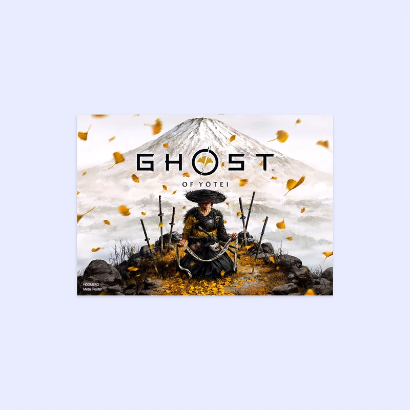 پوستر هومرو مدل فلزی طرح Ghost of tsushima کد PS845