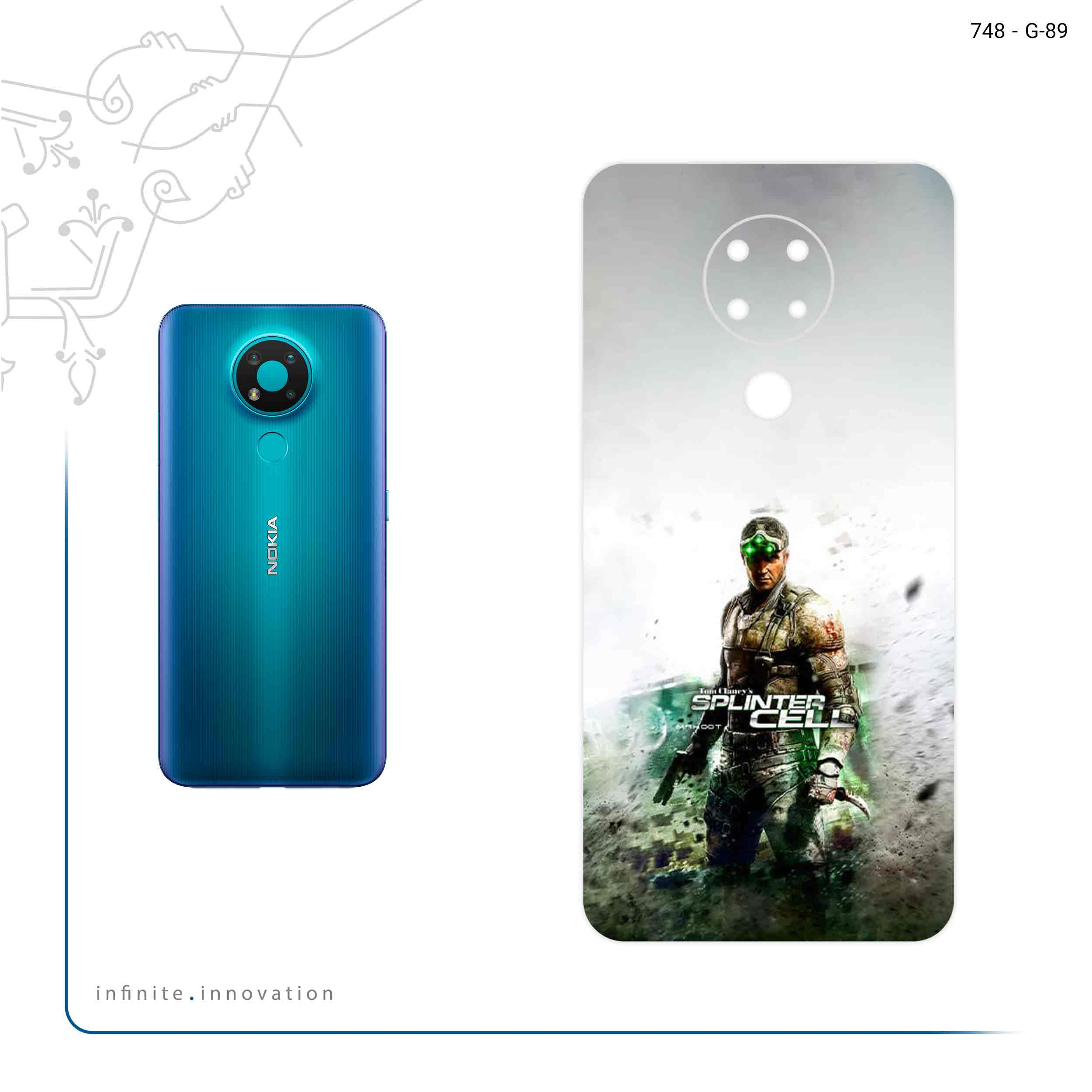 برچسب پوششی ماهوت مدل splintercell Game Series مناسب برای گوشی موبایل نوکیا 3.4