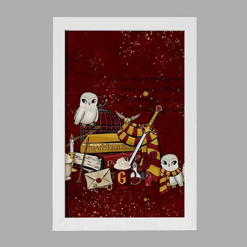 تابلو خندالو مدل هری پاتر خانه گریفیندور کد 24933