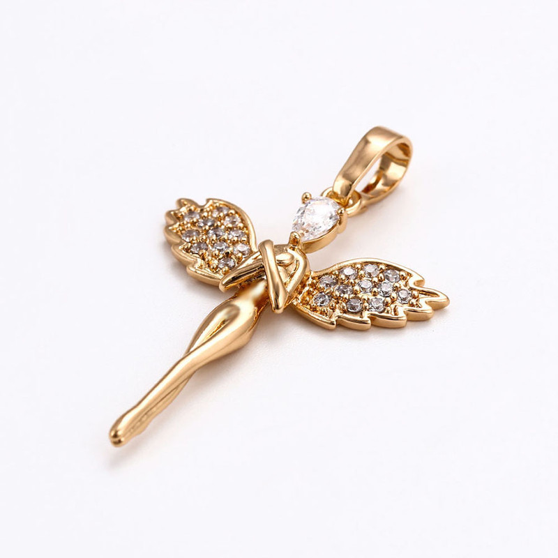 آویز گردنبند زنانه ژوپینگ مدل فرشته کد N3460 آویز گردنبند زنانه ژوپینگ مدل فرشته کد N3460