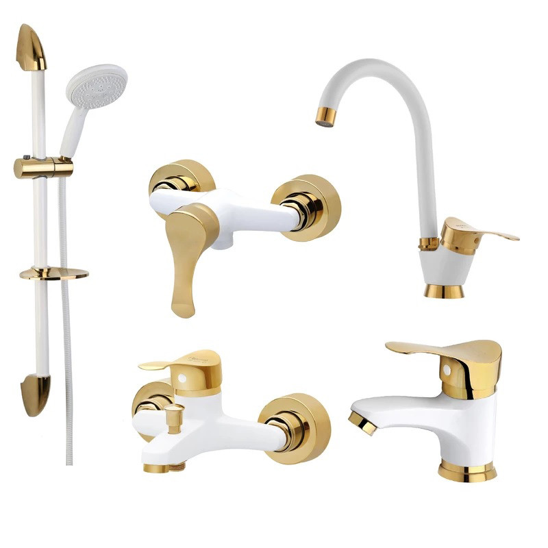 ست شیرآلات ترنم مدل یونیک پلاسST مجموعه 5 عددی