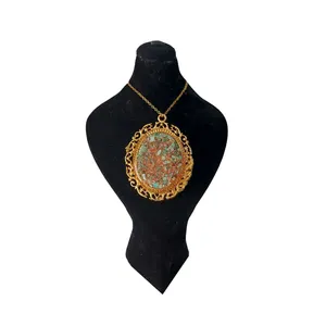 گرنبند زنانه برنجی مدل فیروزه کد 52152