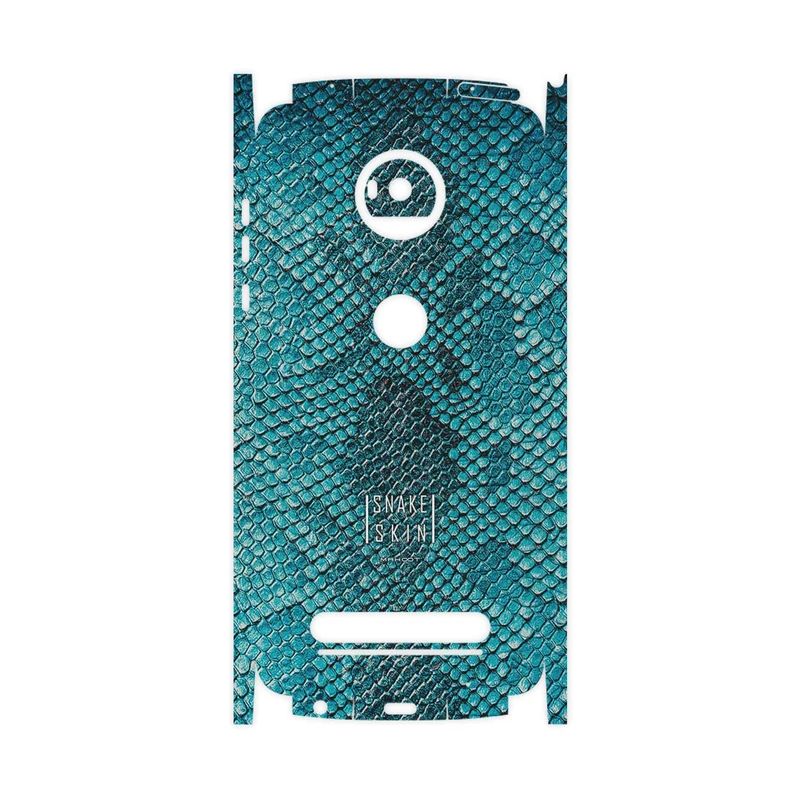 برچسب پوششی ماهوت مدل Blue Snake Skin-FullSkin مناسب برای گوشی موبایل موتورولا Moto Z2 Play