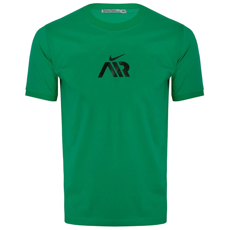 تی شرت آستین کوتاه مردانه مدل 347016512 نخی رنگ سبز