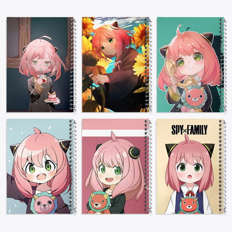 دفتر مشق 100 برگ خندالو طرح آنیا فورجرانیمه اسپای ایکس فمیلی کد 697 مجموعه 6 عددی