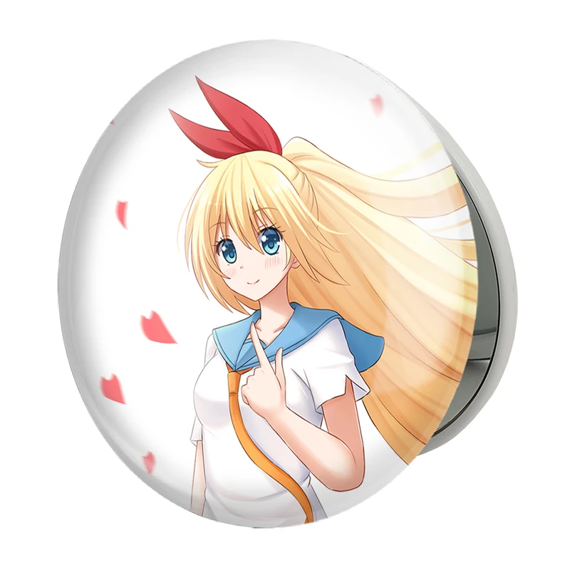 آینه جیبی خندالو طرح انیمه عشق دروغین مدل تاشو کد 17204 