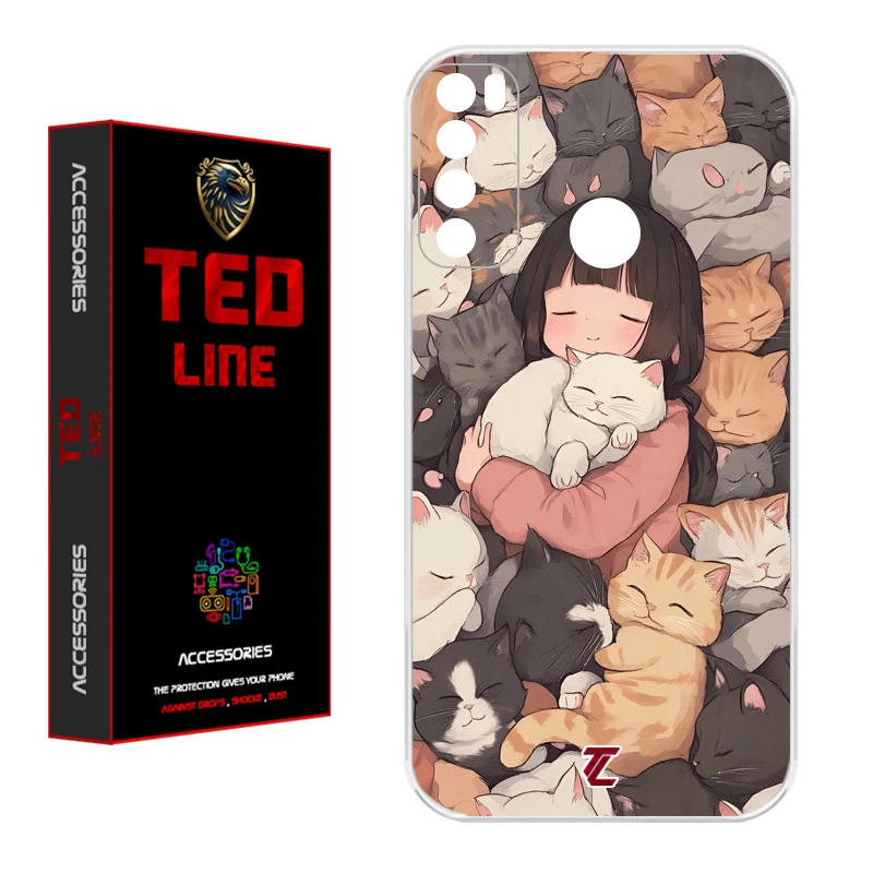 کاور تدلاین طرح گربه کد 1171 مناسب برای گوشی موبایل شیائومی Redmi Note 8