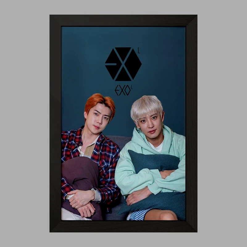 تابلو خندالو مدل سهون و چانیول گروه اکسو EXO  کد 16818