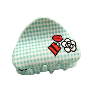 کلیپس مو دخترانه مدل چهارخانه كد KLP802