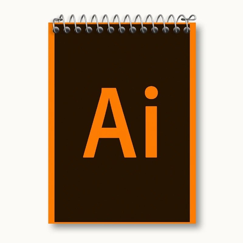 دفتر یادداشت 50 برگ خندالو مدل ایلوستریتور Illustrator کد 6202