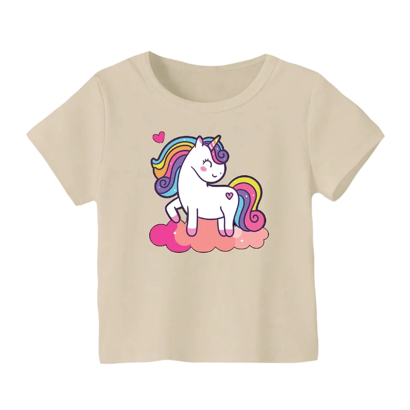 تی شرت آستین کوتاه بچگانه مدل یونیکورن کد ۲۲
